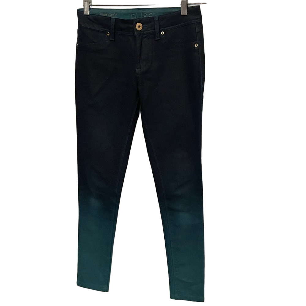 DL1961 Dark Blue to Teal Ombre Jeans Size 25